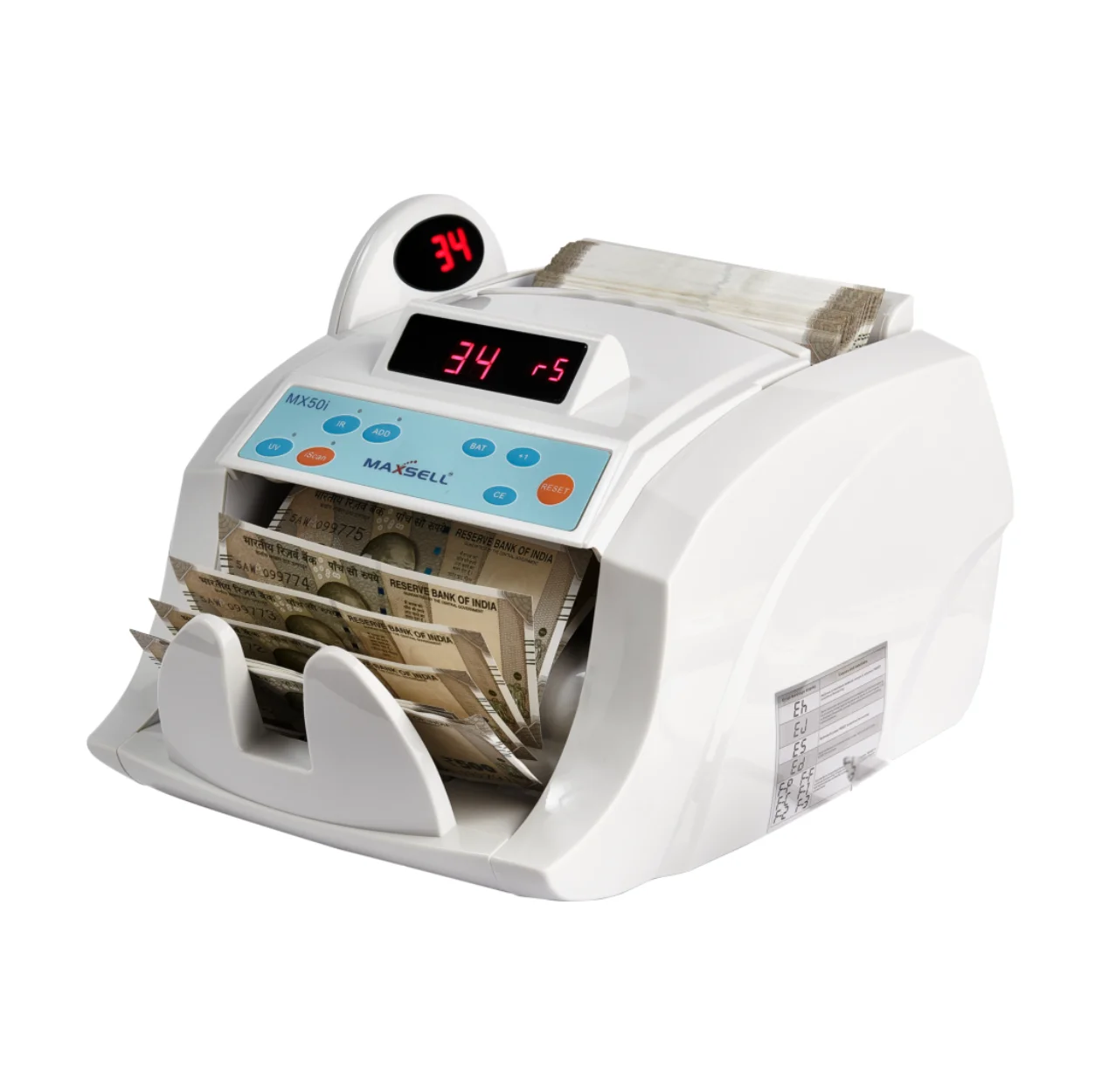Maxsell MX 50i India’s #1 Cash Counting Machine - Image 1